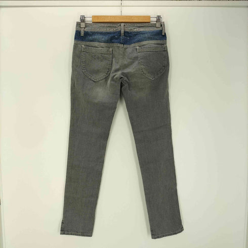 エムエムシックスメゾンマルジェラ MM6 Maison Margiela ここのえ期 ローライズ サイドスリット スキニー デニム パンツ レディース 40