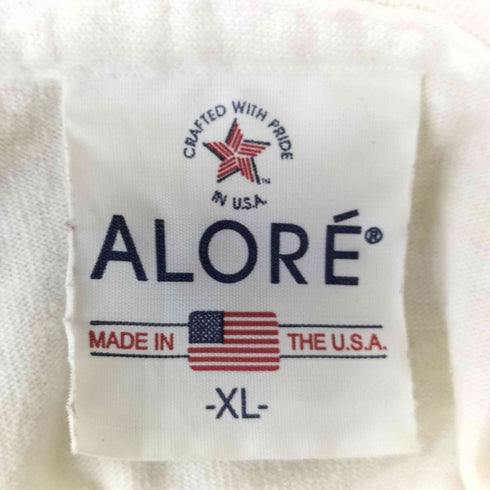 アローレ ALORE 00S USA製 企業 グラフィック プリント S/S クルーネック Tシャツ 2004 メンズ import:XL