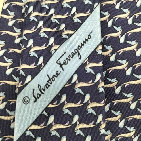 サルヴァトーレフェラガモ Salvatore Ferragamo 総柄ネクタイ メンズ