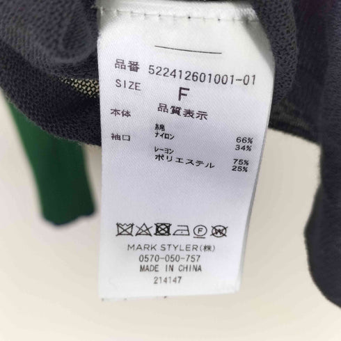 アンスリード UN3D. 24SS TUCK GATHER DOCKING T-SH タックギャザードッキング Tシャツ レディース JPN:38