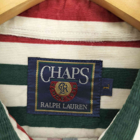 チャップスラルフローレン CHAPS RALPH LAUREN ストライプ コーデュロイBDシャツ メンズ L