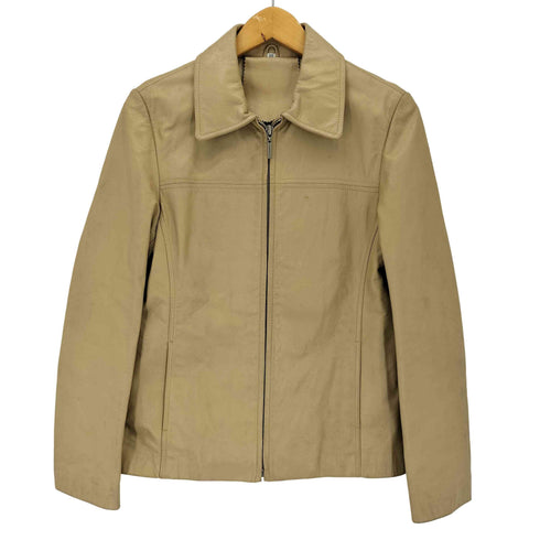 カウレザージップアップジャケット american casual レディース 55