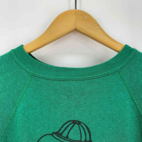 ギャップ Gap 70-80s USA製 小文字タグ PITTSBURGH キャラクタープリント ラグラン スウェット 裏起毛 メンズ import:M