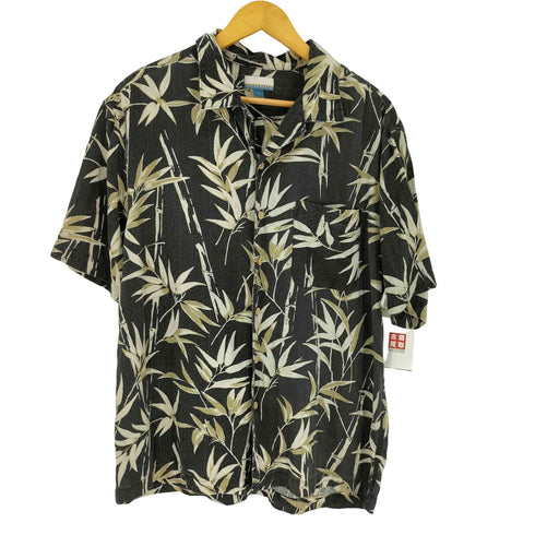 BREAKWATER シルク混 開襟 アロハシャツ メンズ import:M