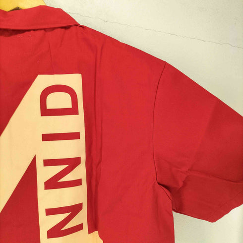 4HUNNID 刺繍&プリント1ポケットシャツ street メンズ XXL