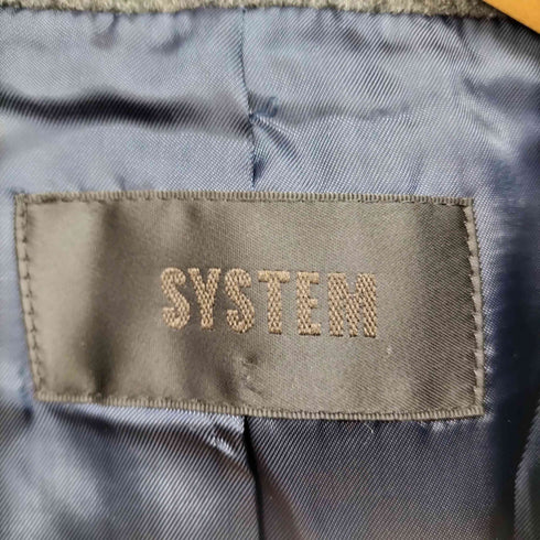 SYSTEM ウール スタンドカラー コート レディース