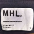エムエイチエル MHL. コットンリネン ボートネック ボーダーニット メンズ import:L