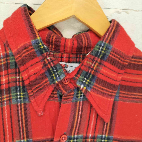 フルーツオブザルーム FRUIT OF THE LOOM 70-80s 襟芯 チェックネルシャツ メンズ XL