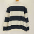 ザラ ZARA CONTRAST COLLAR POLO SWEATSHIRT ボーダー スウェットシャツ メンズ import:L
