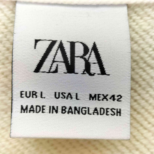 ザラ ZARA CONTRAST COLLAR POLO SWEATSHIRT ボーダー スウェットシャツ メンズ import:L
