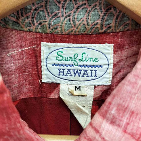 SURFLINE HAWAII 80S 錦鯉 リバースプリント S/S プルオーバー アロハ シャツ メンズ import:M