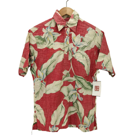 KOLEKOLE 80S ハワイ製 フローラル リバースプリント S/S プルオーバー アロハ シャツ メンズ