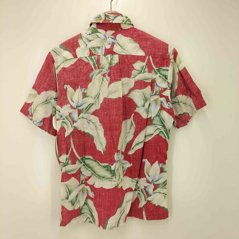 KOLEKOLE 80S ハワイ製 フローラル リバースプリント S/S プルオーバー アロハ シャツ メンズ