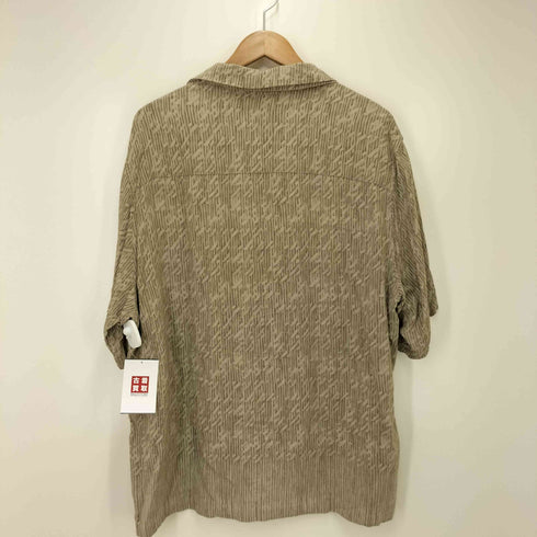 クレイボーン Claiborne 00S レーヨン 総柄 S/S オープンカラー シャツ メンズ import:XL