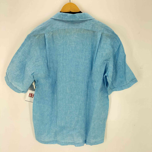 フェアファクス FAIRFAX リネン100% S/S 開襟シャツ メンズ メンズ LL
