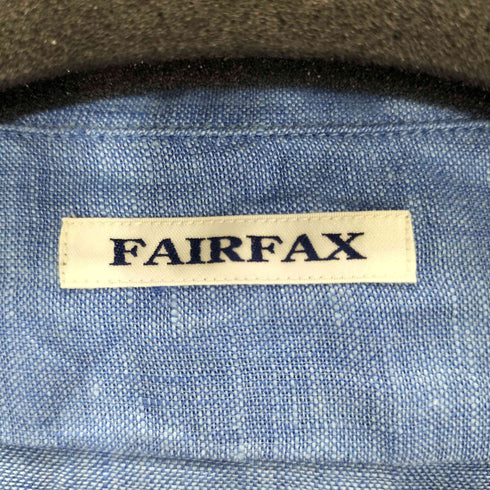 フェアファクス FAIRFAX リネン100%S/S開襟シャツ メンズ LL