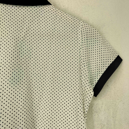 フレッドペリー FRED PERRY 月桂樹刺繍ドット柄ポロシャツ レディース S