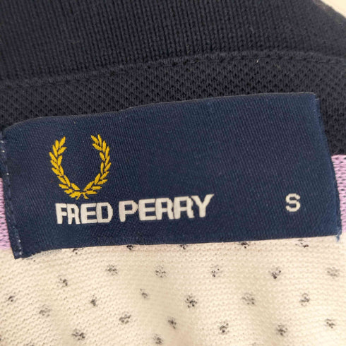 フレッドペリー FRED PERRY 月桂樹刺繍ドット柄ポロシャツ レディース S