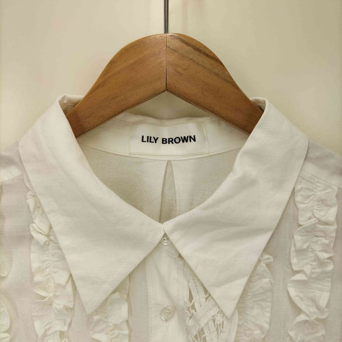 リリーブラウン Lily Brown フリルシャツワンピース レディース ONE SIZE