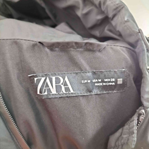 ザラ ZARA コントラストパフジャケット レディース M