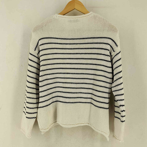 ザラ ZARA ボーダー ロールネック コットン ニット レディース S