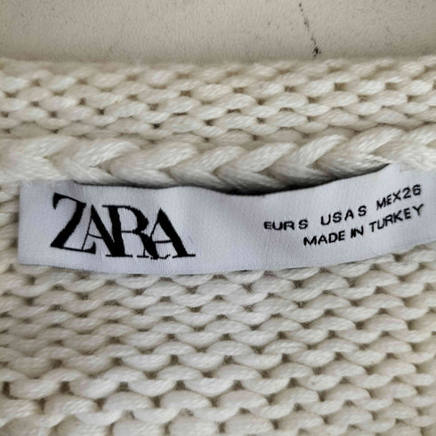 ザラ ZARA ボーダー ロールネック コットン ニット レディース S