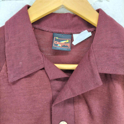 campus USA製 袖ロゴ刺繍ポロシャツ メンズ M