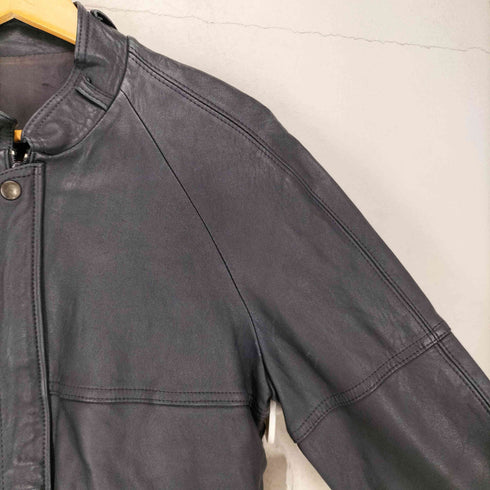 real leather リアルレザーブルゾンジャケット メンズ