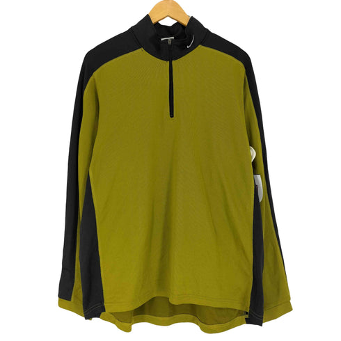 ナイキ NIKE 90s 銀タグ 襟スオッシュハーフジップトップス メンズ XL