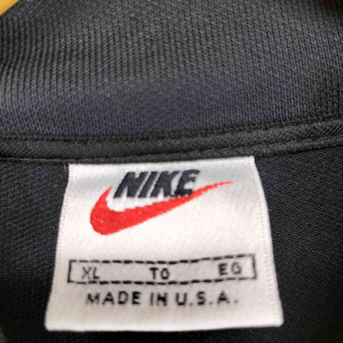 ナイキ NIKE 90s 銀タグ 襟スオッシュハーフジップトップス メンズ XL