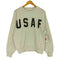 80-90s USA製 USAF Thunder 霜降り クルーネックスウェット メンズ M