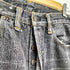 ドゥニーム Denime ペンキ加工 ボタンフライブラックデニムパンツ メンズ 34