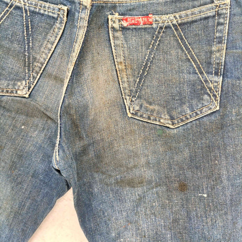CACTUS 70s- USA製 TALONジップ フレアデニムパンツ レディース