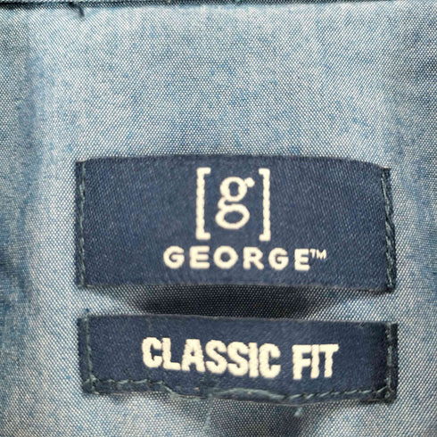 ジョージ GEORGE CLASSIC FIT ボタンダウンシャツ メンズ 2XL