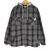 レッドヘッド RED HEAD 裏地キルティングフーデッドシャツジャケット メンズ import:XL