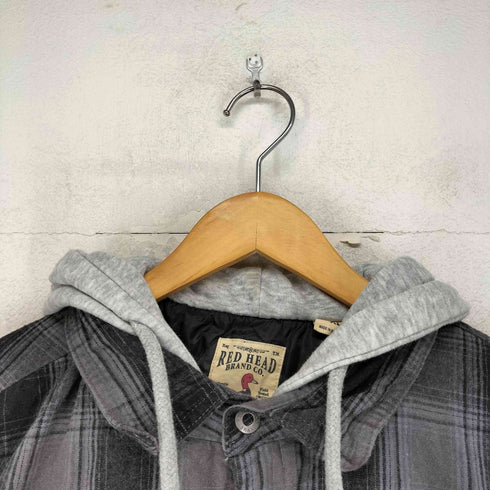 レッドヘッド RED HEAD 裏地キルティングフーデッドシャツジャケット メンズ import:XL