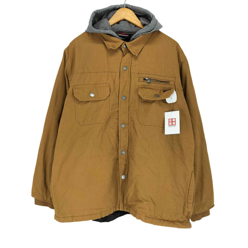 ディッキーズ Dickies 裏地キルティングフーデッドワークシャツ メンズ import:XL
