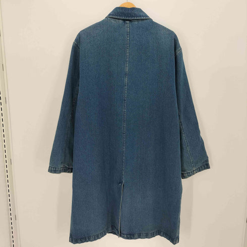デニムアンドコー Denim&Co デニム ロング ステンカラーコート レディース import:L