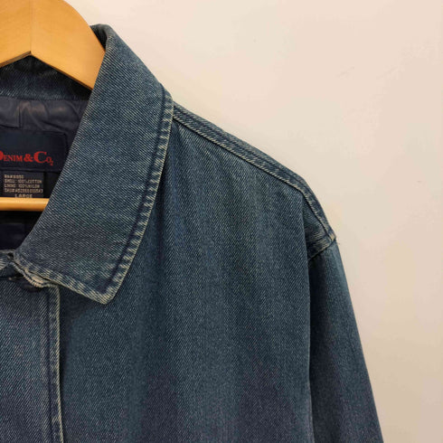 デニムアンドコー Denim&Co デニム ロング ステンカラーコート レディース import:L