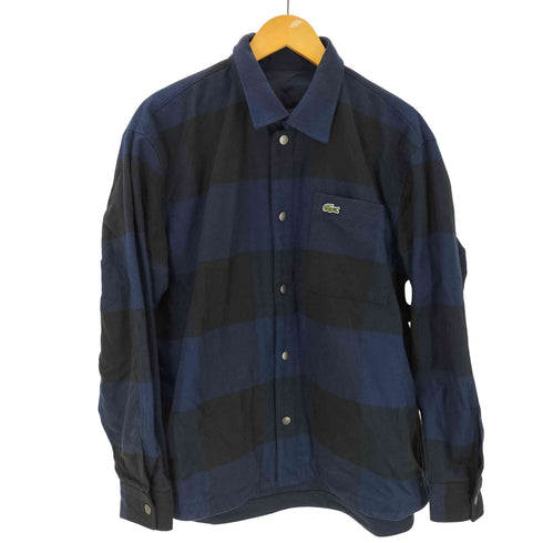 ラコステ LACOSTE プレーン×バッファローチェックリバーシブルシャツアウター リバーシブル メンズ