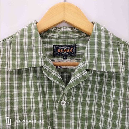 ビームスプラス BEAMS+ 26SS Open Collar 80/2 Madras L/S 開襟 オープンカラー マドラス チェック シャツ メンズ JPN:L