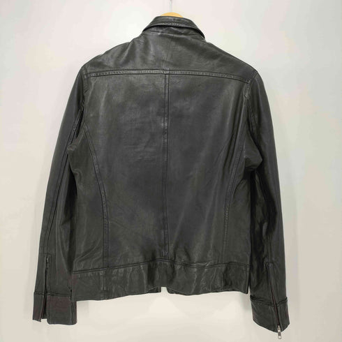 PDI PUBLIC DATA IMAGE} ラムレザー ダブルジップ ライダースジャケット メンズ import:M