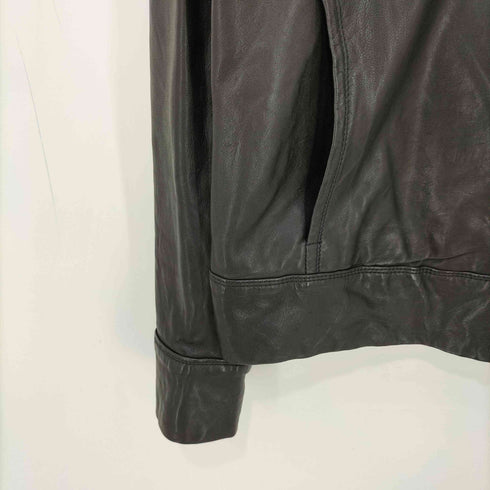 PDI PUBLIC DATA IMAGE} ラムレザー ダブルジップ ライダースジャケット メンズ import:M