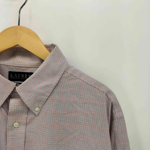 ローレンラルフローレン LAUREN RALPH LAUREN NON IRON ツートン ギンガムチェック フロントポケット 長袖 ボタンダウンシャツ メンズ 17 1/2