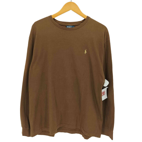 ポロバイラルフローレン Polo by RALPH LAUREN ポニー刺繍 コットン 長袖 Tシャツ メンズ import:M