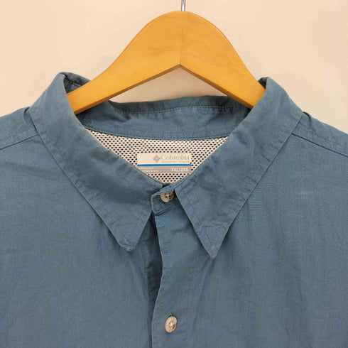 コロンビア Columbia PFG 裏地メッシュ マルチポケット アクションプリーツ 半袖 フィッシング シャツ メンズ import:XXL