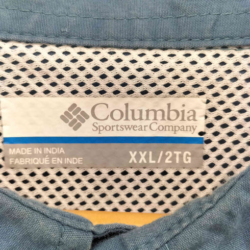コロンビア Columbia PFG 裏地メッシュ マルチポケット アクションプリーツ 半袖 フィッシング シャツ メンズ import:XXL