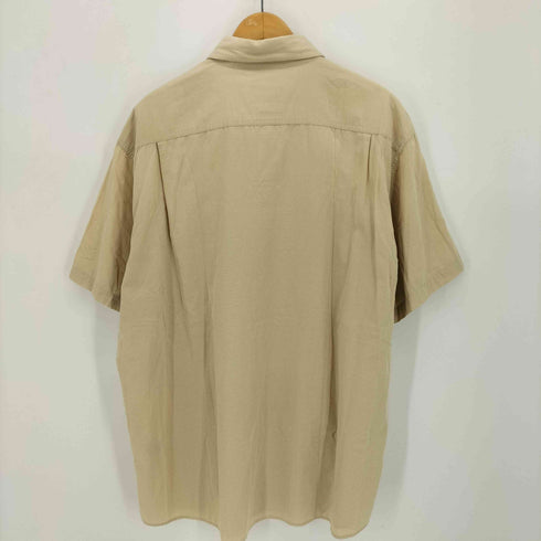 エディーバウアー Eddie Bauer ピンボーダー フロントポケット コットン 半袖 シャツ メンズ import:XL