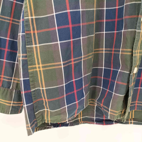 バブアー Barbour スモール タータン チェック レギュラーカラー シャツ メンズ US:36