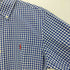 ポロラルフローレン POLO RALPH LAUREN 現行タグ CLASSIC FIT ポニー刺繍 ギンガムチェック ラウンドヘム ボタンダウン 長袖シャツ メンズ import:S